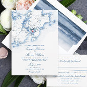 Gloucester Massachusetts bestemming bruiloft gunst Stenen Onderzetter