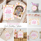 Western Cowgirl Fourth Rodeo 4th Birthday Party Kaart