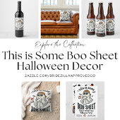 Spooky Funny Halloween Decor Ghost Theedoek