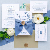 Wequassett Resort Cape Cod trouwfoto Bedankkaart