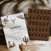 Eerste uitnodiging van Rodeo Cowboy Birthday