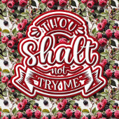 Gij zult mij niet grappig proberen ovale sticker