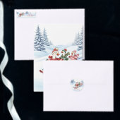 Drie Skiënde Eenden Kersttafel Runner Medium Tafelloper (Personaliseer de collectie van deze zelfstandige maker.)