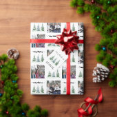 Eenvoudige Waterverf Pine Trees Merry Kerstmis Feestdagenkaart (Personaliseer de collectie van deze zelfstandige maker.)