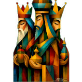 Three Wise Men Abstract Nativity Art T-shirt