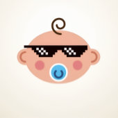 Thug life baby flask flacon