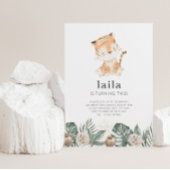 Tiger Greenery Floral Hartelijk dank Kaart