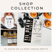 Til Death Do US Party Skelet Paar Bachelorette Papieren Bordje