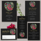 Tot de dood doen ons deel Gothic hart Halloween Go Bedankdoosjes