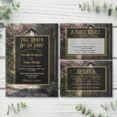 Gotische bloementuin bruiloft welkomstbord poster (Personaliseer de collectie van deze zelfstandige maker.)