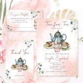 Tea party roze blauwe verjaardag bedankt bedankdoosjes