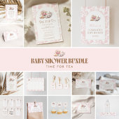 Time for Tea Baby Shower Thank You Bedankkaart