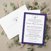 Timeless Catholic Monogrammed Enclosure Card Informatiekaartje (Personaliseer deze collectie van deze onafhankelijke maker. Test)