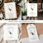 Tini beetje ouder Dirty Thirty Espresso Martini Wijn Etiket