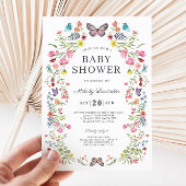 Butterfly Wildflower Baby shower Servet
