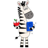 Schattige zebra lerares porselein kop