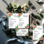 Dit is het seizoen Kerstbruiloft Servet