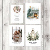 Samenzijn, opnieuw bedacht kerstfeest vellum uitnodigingen