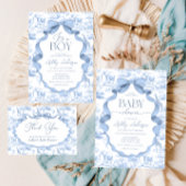 Safari Animals Blue Toile de Jouy Baby shower Papieren Bekers