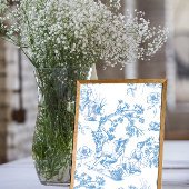 Blauw-witte Toile de Jouy Bruidsdouche Koffiemok