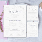 Toile de Jouy Nursery For the library of Vierkante Sticker