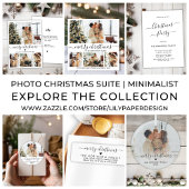 Budget Script Hart 3 Photo Collage Christmas Kaart