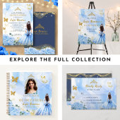 Baby Blauw Jurk Tiara Prinses Quinceañera Save The Date