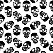 Zwart-wit gegooide schedel Halloween Leggings