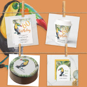 Toucan Exotische Waterverf Illustratie Button Flesopener