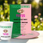 Touchdowns of tutus Gender onthullen Bier Etiket