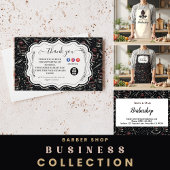 Traditional Barber Tools Classic Grooming Bedankkaart