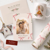 Persoonlijk diep rood kerst retouradres