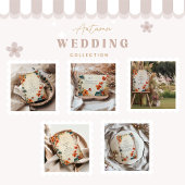Trailing Floral Herfst Huwelijk Kaart