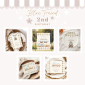 Train 2e verjaardag bedankkaart