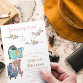 Van Miss naar Mrs Vrijgezellenfeest Reis Pink Bedankzakje