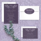 Aubergieboom van het huwelijk RSVP kaartje