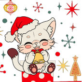 Grappig Schattige Rood Groen Monogram Kerstmis San Stenen Onderzetter