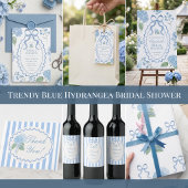 Trendy Blauwe Hortensia Tissuepapier