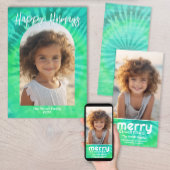 Zachte Stropdas-kleurstof Retro Christmas - Horizo Feestdagenkaart