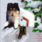 Driekleurige Collie Puppy kerstcadeaus Tote Bag