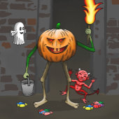 Trick or treat Halloween Uitnodiging