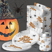 Trick or treat Typografie met Spiders ID680 Feesthoedjes