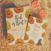 Trick or treat Halloween Verjaardag Bedankt