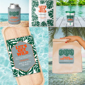 Tropische vrijgezellenfeest Glitter Monstera Shot Glas