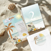 Tropical Beach Coastal Dank u Sticker