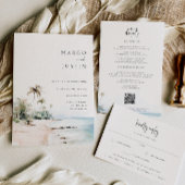 Eiland Bestemming Bruiloft Kaart