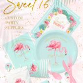 Tropische anananas Palms Sweet 16 ID922 Bedankdoosjes