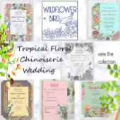 Tropisch geel gevel Chinoiserie CustomPaper Bord