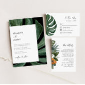 Tropical Botanical Custom Wedding Servet