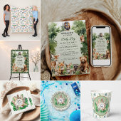 Tropisch Oerwoud Safari Animals Boy Baby shower Servet